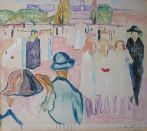 Zomer op Karl Johan Straat door Edvard Munch